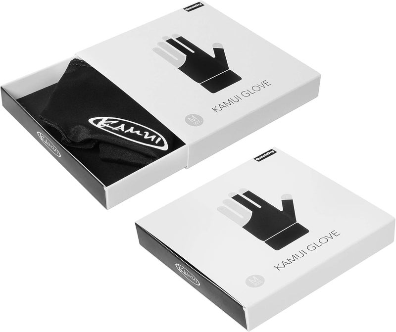 KAMUI Billiard GLOVE QuickDry, for LEFT Hand, Black (L) - Image 3